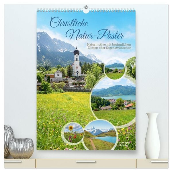 Produktbild: Christliche Natur-Poster (hochwertiger Premium Wandkalender 2027 DIN A2 hoch), Kunstdruck in Hochglanz