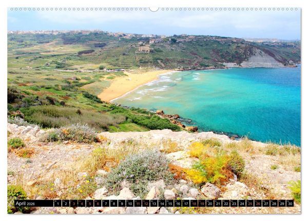 Produktbild: Malta - Juwel im Mittelmeer (hochwertiger Premium Wandkalender 2026 DIN A2 quer), Kunstdruck in Hochglanz