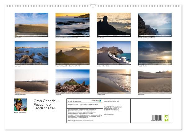 Produktbild: Gran Canaria - Fesselnde Landschaften (Wandkalender 2026 DIN A2 quer), CALVENDO Monatskalender