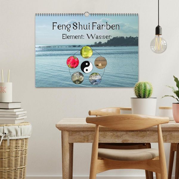 Produktbild: Feng Shui Farben - Element Wasser (Wandkalender 2026 DIN A3 quer), CALVENDO Monatskalender