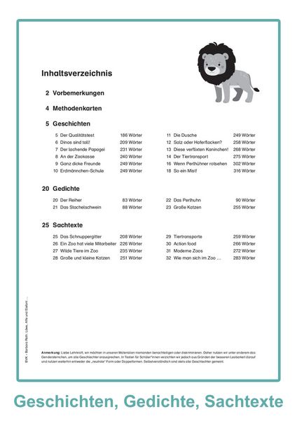 Produktbild: L&ouml;we, Affe und Elefant - Tierische Zoogeschichten gemeinsam im Lesetandem lesen