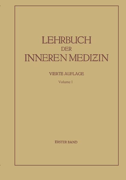 Produktbild: Lehrbuch der inneren Medizin