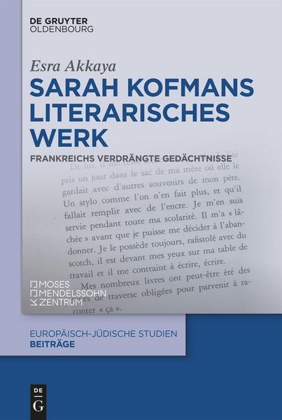 Produktbild: Sarah Kofmans literarisches Werk