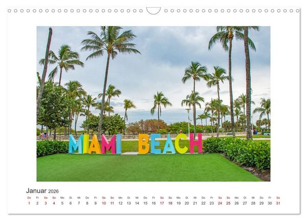 Produktbild: Miami - pulsierende Metropole (Wandkalender 2026 DIN A3 quer), CALVENDO Monatskalender