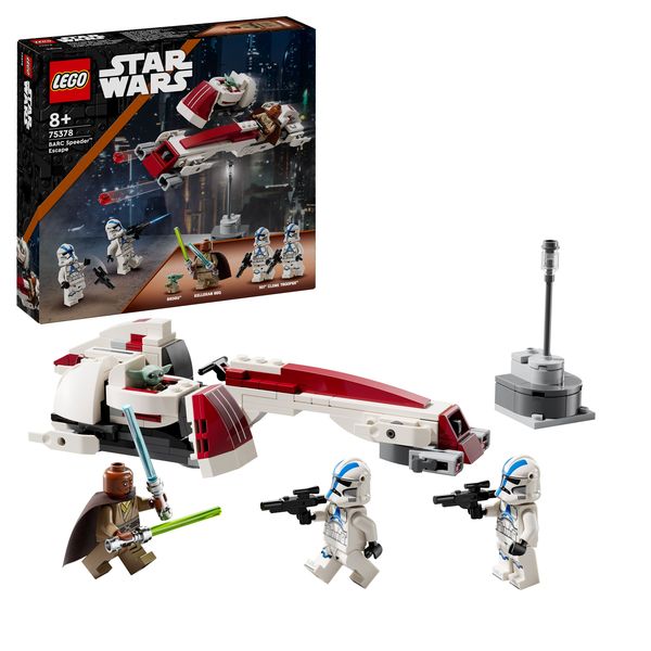 LEGO Star Wars Flucht mit dem BARC Speeder, Spielzeug mit Figuren 75378