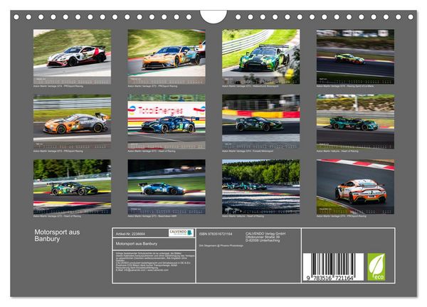 Produktbild: Motorsport aus Banbury (Wandkalender 2026 DIN A4 quer), CALVENDO Monatskalender