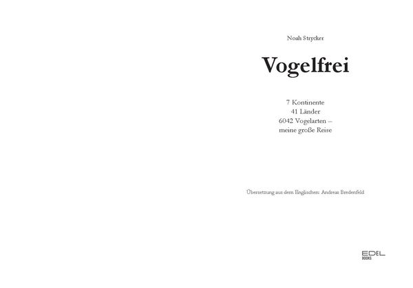 Produktbild: Vogelfrei