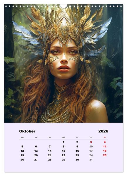 Produktbild: Magische Reise zu mystischen Wesen. Keltische Fantasie-Gestalten (Wandkalender 2026 DIN A3 hoch), CALVENDO Monatskalender