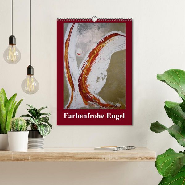 Produktbild: Farbenfrohe Engel (Wandkalender 2026 DIN A3 hoch), CALVENDO Monatskalender