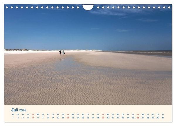 Produktbild: Urlaub auf Borkum (Wandkalender 2026 DIN A4 quer), CALVENDO Monatskalender