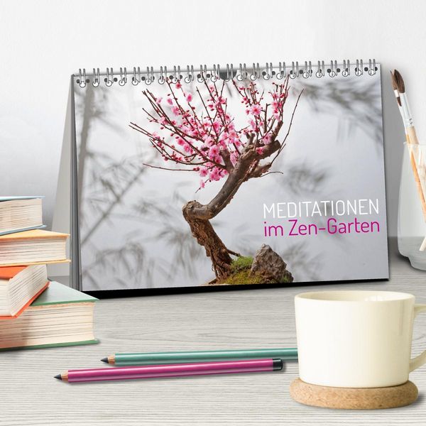 Produktbild: Meditationen im Zen-Garten (Tischkalender 2026 DIN A5 quer), CALVENDO Monatskalender