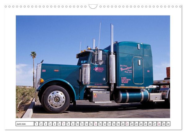 Produktbild: US-Trucks - Auf Achse in Amerika (Wandkalender 2026 DIN A3 quer), CALVENDO Monatskalender