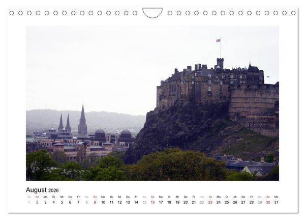 Produktbild: Edinburgh - Ansichten einer Stadt (Wandkalender 2026 DIN A4 quer), CALVENDO Monatskalender