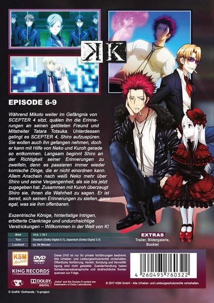 Produktbild: K - Episode 06-09