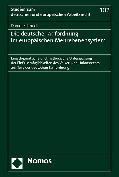 Produktbild: Die deutsche Tarifordnung im europ&auml;ischen Mehrebenensystem