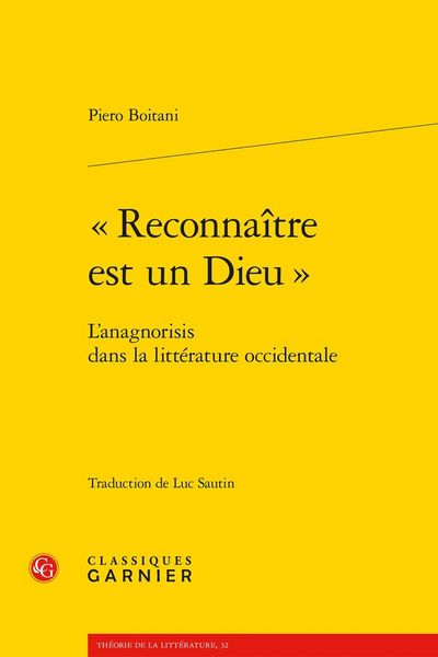 Produktbild: Reconna&icirc;tre est un dieu : l'anagnorisis dans la litt&eacute;rature