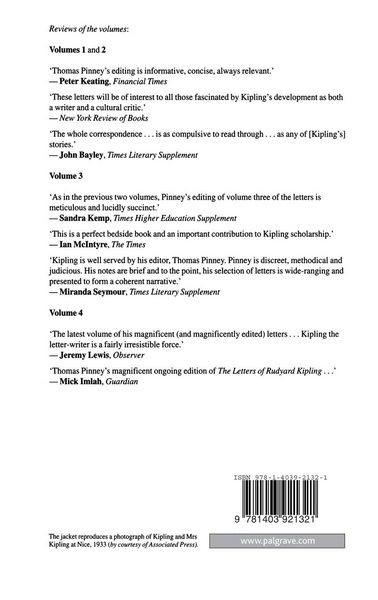Produktbild: The Letters of Rudyard Kipling