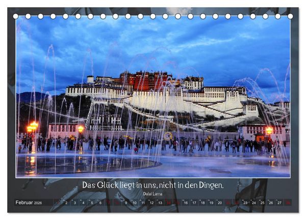 Produktbild: Facettenreiches Tibet (Tischkalender 2026 DIN A5 quer), CALVENDO Monatskalender