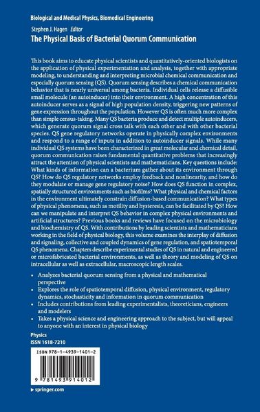 Produktbild: The Physical Basis of Bacterial Quorum Communication