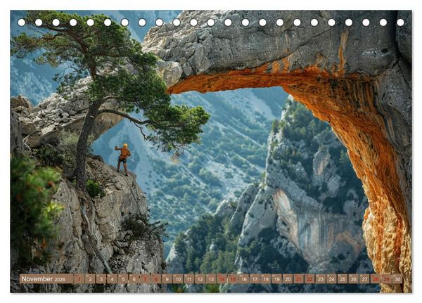 Produktbild: Vertikale Freiheit (Tischkalender 2026 DIN A5 quer), CALVENDO Monatskalender
