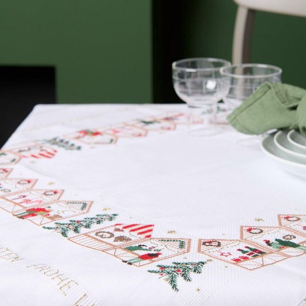 Produktbild: Stickpackung Gez&auml;hlter Kreuzstich, Decke Weihnachtsmarkt