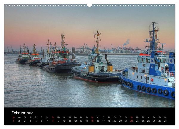 Produktbild: Hamburger Hafen (hochwertiger Premium Wandkalender 2026 DIN A2 quer), Kunstdruck in Hochglanz