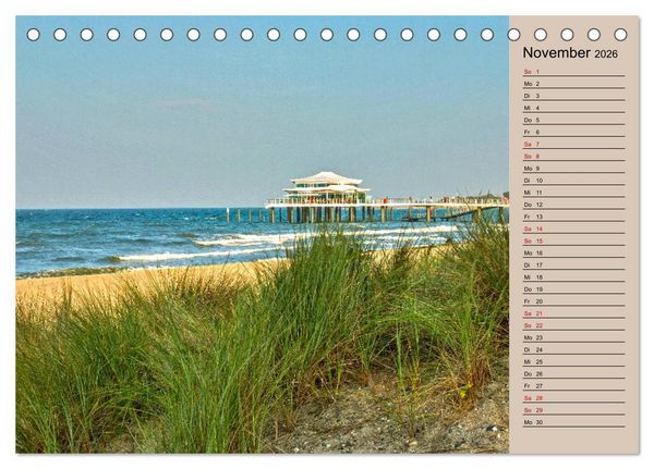Produktbild: Timmendorfer Strand - Urlaubsimpressionen (Tischkalender 2026 DIN A5 quer), CALVENDO Monatskalender