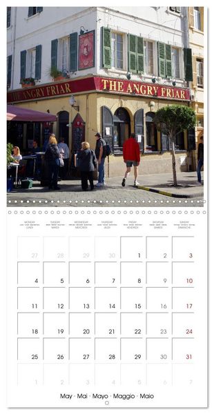 Produktbild: Gibraltar - Where Britain borders Spain (Wall Calendar 2026 12 &times; 12 Inch) CALVENDO 12 Month Wall Calendar