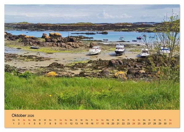Produktbild: Chausey Inseln Magischer Insel - Archipel Frankreich (Tischkalender 2026 DIN A5 quer), CALVENDO Monatskalender