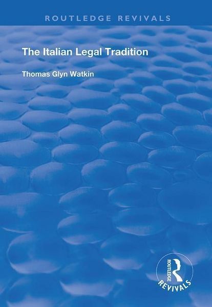 Produktbild: Watkin, T: The Italian Legal Tradition