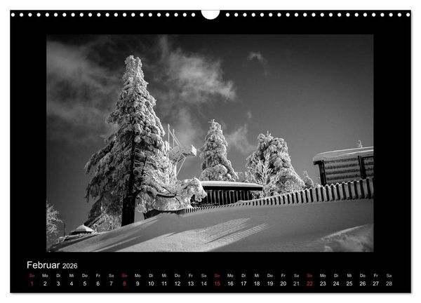 Produktbild: Harz-Bilder in monochrome (Wandkalender 2026 DIN A3 quer), CALVENDO Monatskalender
