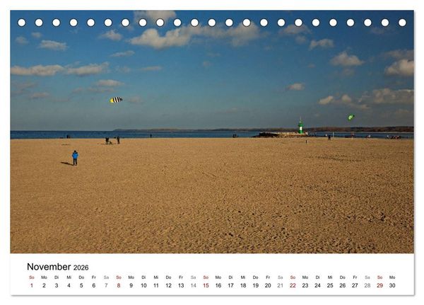 Produktbild: Ostseeheilbad Travem&uuml;nde - L&uuml;becks sch&ouml;nste Tochter (Tischkalender 2026 DIN A5 quer), CALVENDO Monatskalender