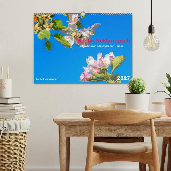 Produktbild: Bunter Nektarrausch - Nektarsammler in leuchtenden Farben (Wandkalender 2027 DIN A3 quer), CALVENDO Monatskalender