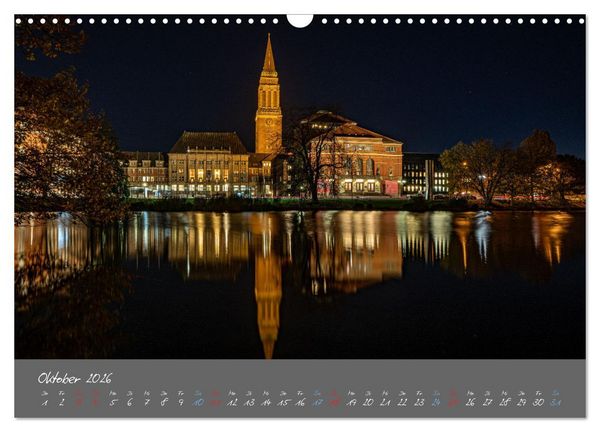Produktbild: So sch&ouml;n ist Kiel im Dunkeln (Wandkalender 2026 DIN A3 quer), CALVENDO Monatskalender