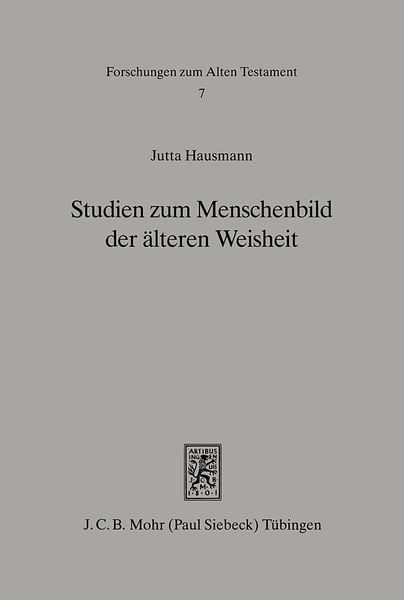 Produktbild: Studien zum Menschenbild der &auml;lteren Weisheit (Spr 10ff)