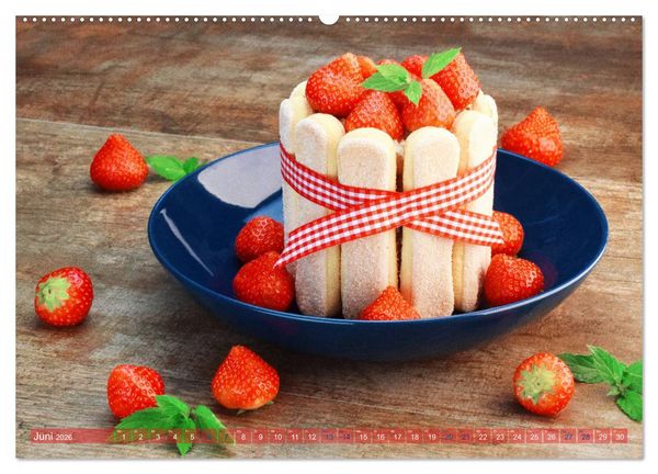 Produktbild: DESSERTVARIATIONEN (Wandkalender 2026 DIN A2 quer), CALVENDO Monatskalender