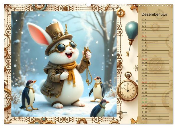 Produktbild: Hopp, Hopp durchs Zahnradland (Wandkalender 2026 DIN A2 quer), CALVENDO Monatskalender