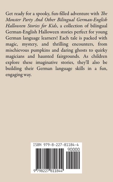 Produktbild: The Monster Party And Other Bilingual German-English Halloween Stories for Kids