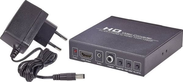Produktbild: SpeaKa Professional AV Konverter SP-HD/SC-01 [SCART - HDMI, Klinke, Cinch-Digital] 1920 x 1080 Pixel