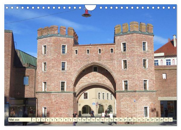 Produktbild: Unterwegs in Landshut (Wandkalender 2026 DIN A4 quer), CALVENDO Monatskalender