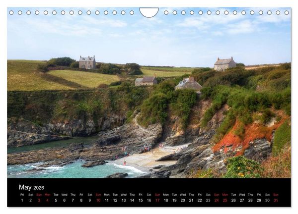 Produktbild: Cornwall (Wall Calendar 2026 DIN A4 landscape), CALVENDO 12 Month Wall Calendar