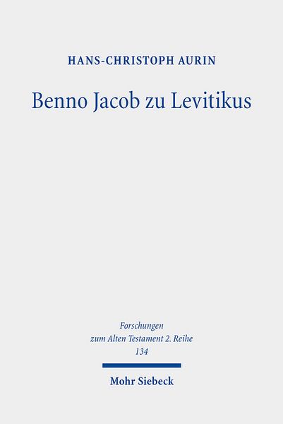 Produktbild: Benno Jacob zu Levitikus