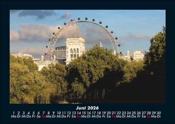 Produktbild: London 2026 Fotokalender DIN A5