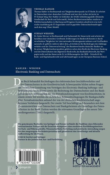 Produktbild: Electronic Banking und Datenschutz