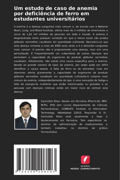 Produktbild: Um estudo de caso de anemia por defici&ecirc;ncia de ferro em estudantes universit&aacute;rios