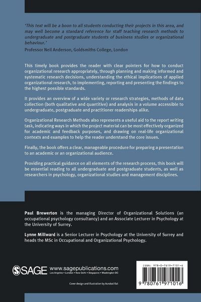Produktbild: Organizational Research Methods