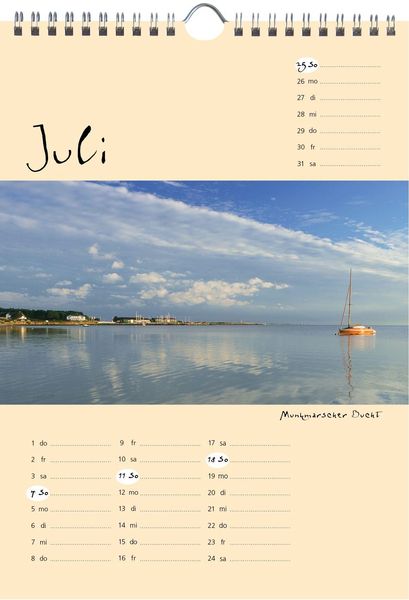 Produktbild: Sylt-die Insel 2027 A4 Kalender