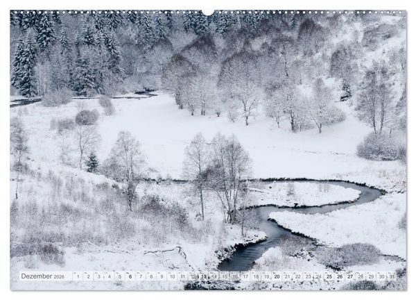Produktbild: Moore und B&auml;che in Eifel und Ardennen (Wandkalender 2026 DIN A2 quer), CALVENDO Monatskalender