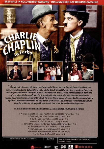 Produktbild: Charlie Chaplin in Farbe - DVD Edition 1 [3 DVDs]
