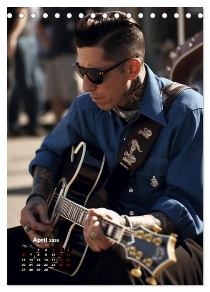 Produktbild: Rockabilly (Tischkalender 2026 DIN A5 hoch), CALVENDO Monatskalender